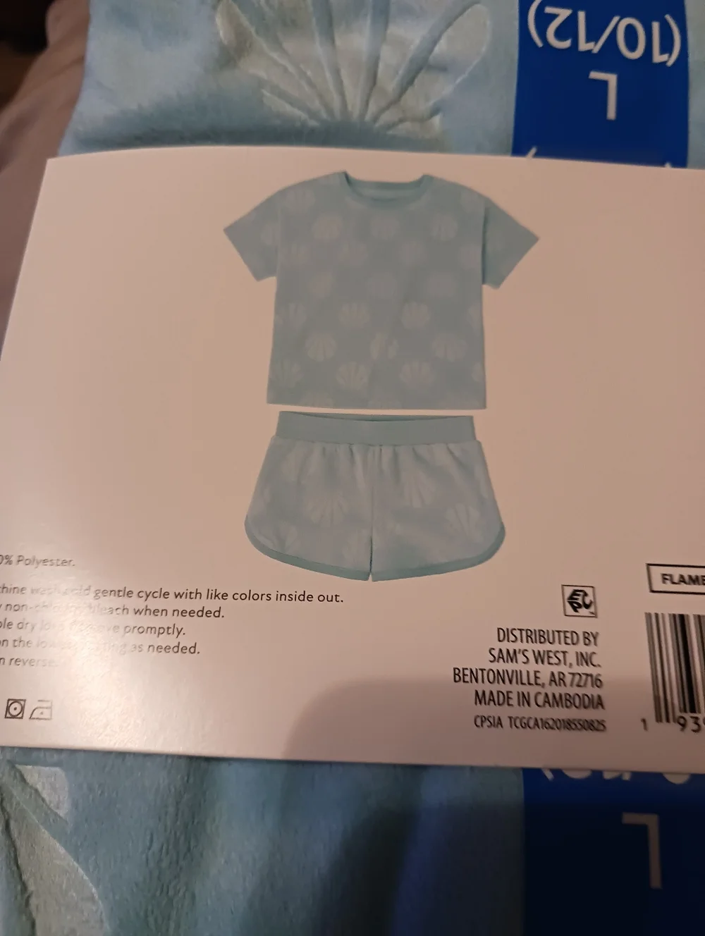 Girls Cozy Pajama Set - Light Blue